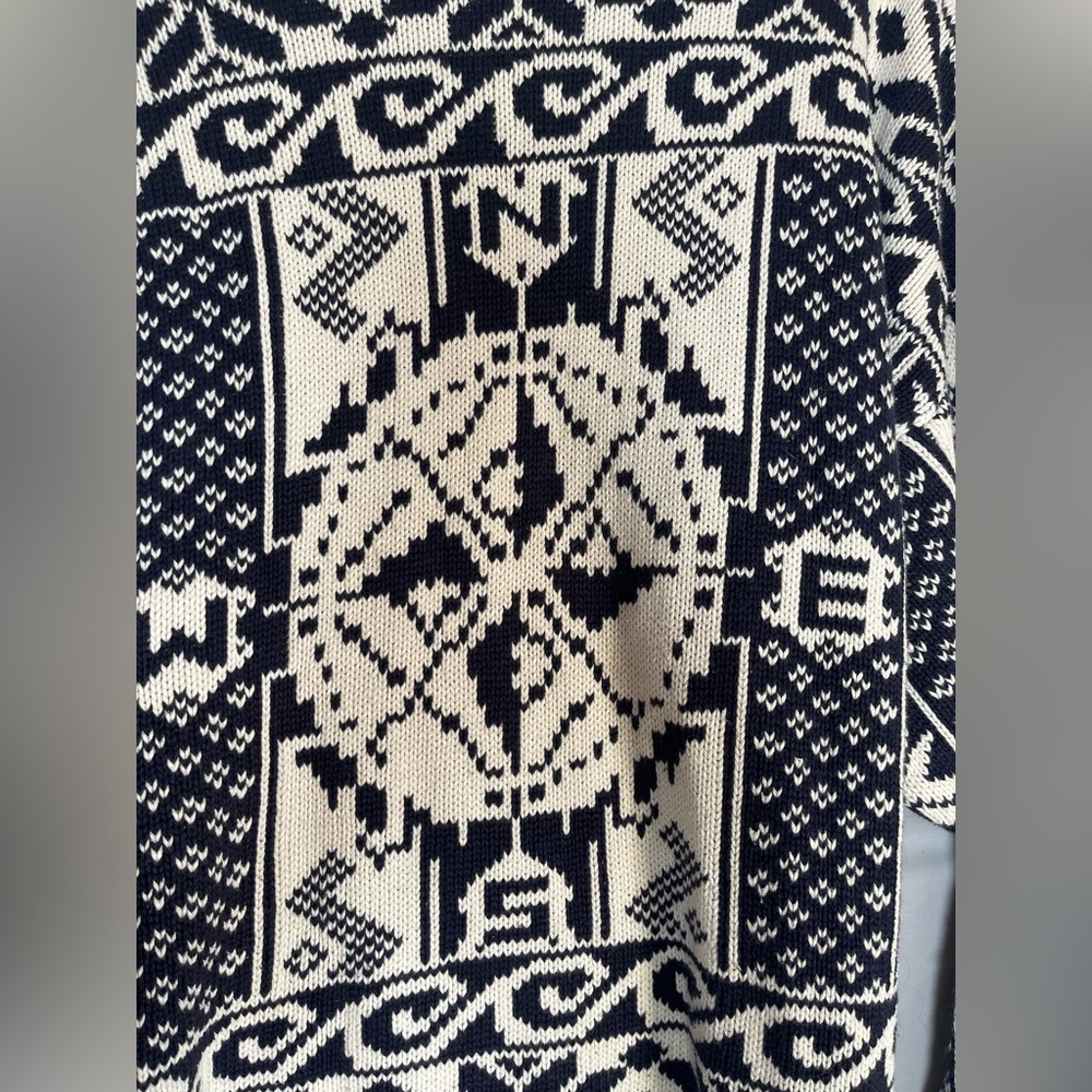 Vintage Knights Terrace Compass Rose Graphic Knit Sweater • Aesthetic Retro 90s - Picture 11 of 11